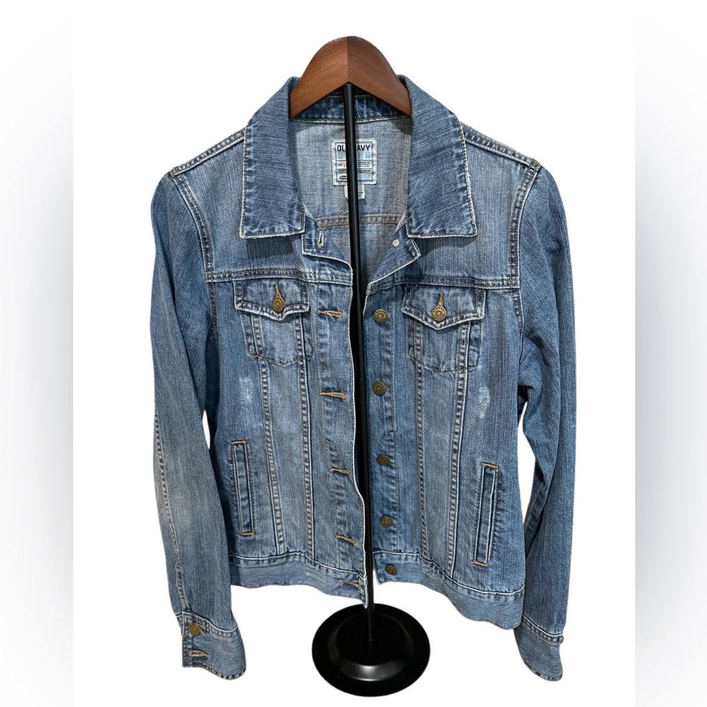 Classic Jean Jacket with light Distressing